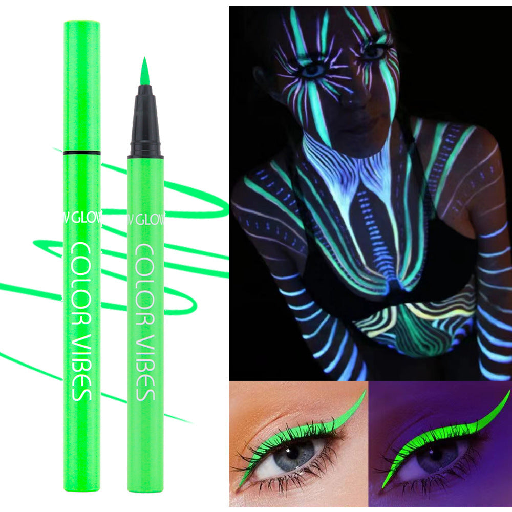 Color Fluorescent Liquid Eyeliner Painted Face Paint Waterproof Sweat-proof Long-lasting Quick-drying