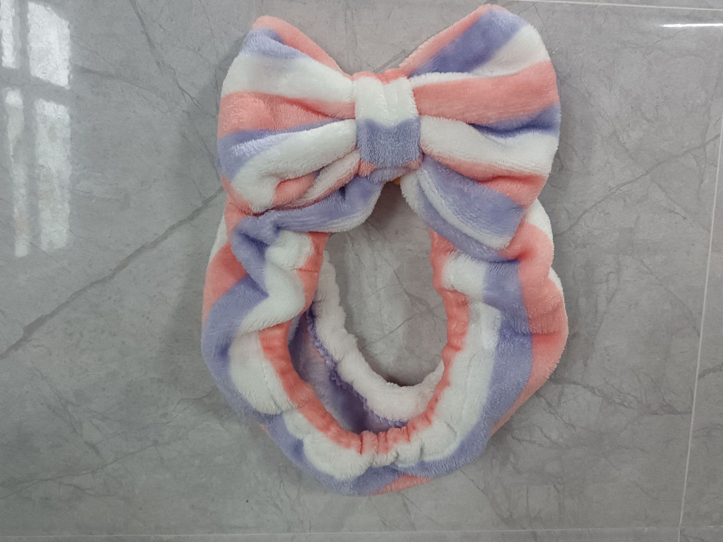 Hair Band Flannel Bow Hair Band Online Influencer Cute Girl Heart Makeup Hair Fixer Bags Apply A Facial Mask Face Washing