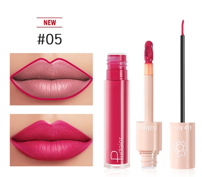 Pudaier Dual Lipstick Lip Gloss Liquid Lipstick