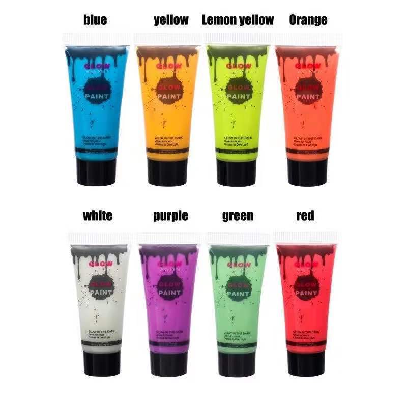 Bar Nightclub Halloween Face Color 8-color Luminous Body Paint Pigment