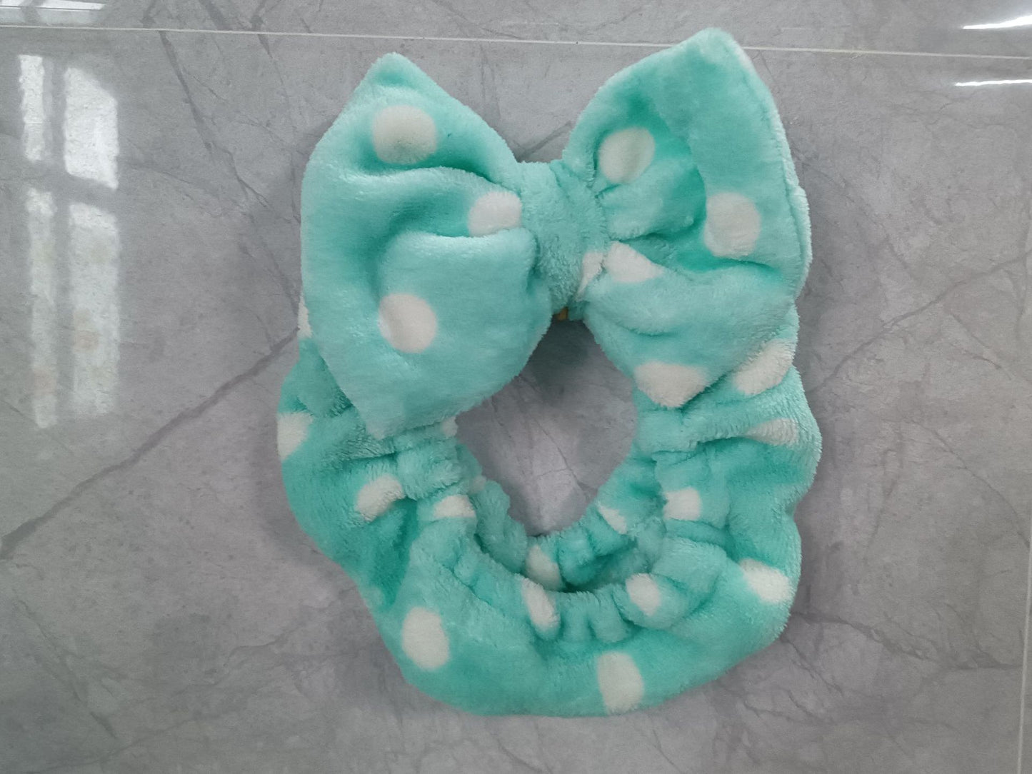 Hair Band Flannel Bow Hair Band Online Influencer Cute Girl Heart Makeup Hair Fixer Bags Apply A Facial Mask Face Washing