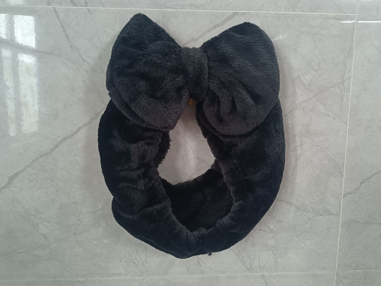 Hair Band Flannel Bow Hair Band Online Influencer Cute Girl Heart Makeup Hair Fixer Bags Apply A Facial Mask Face Washing