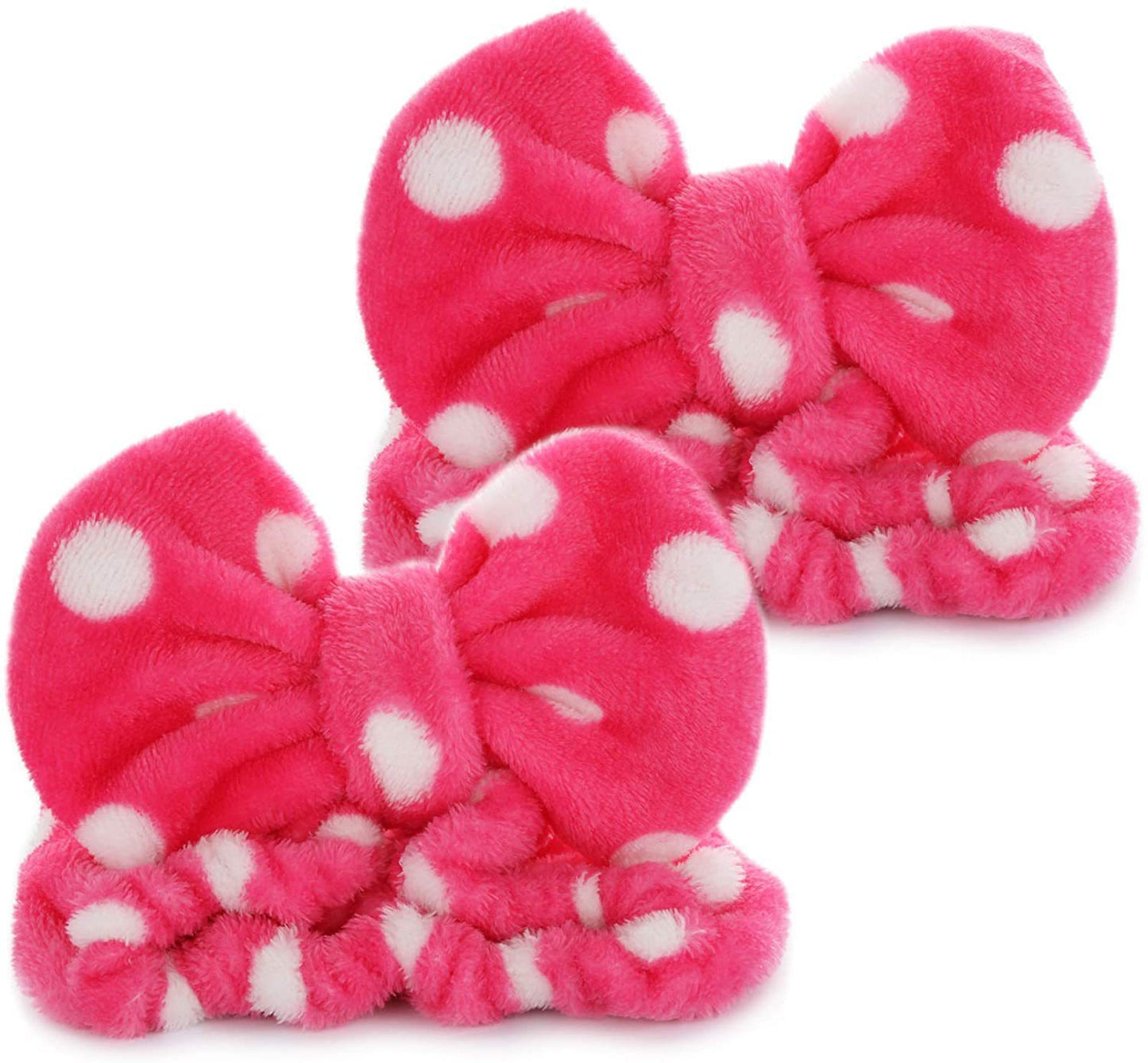 Hair Band Flannel Bow Hair Band Online Influencer Cute Girl Heart Makeup Hair Fixer Bags Apply A Facial Mask Face Washing